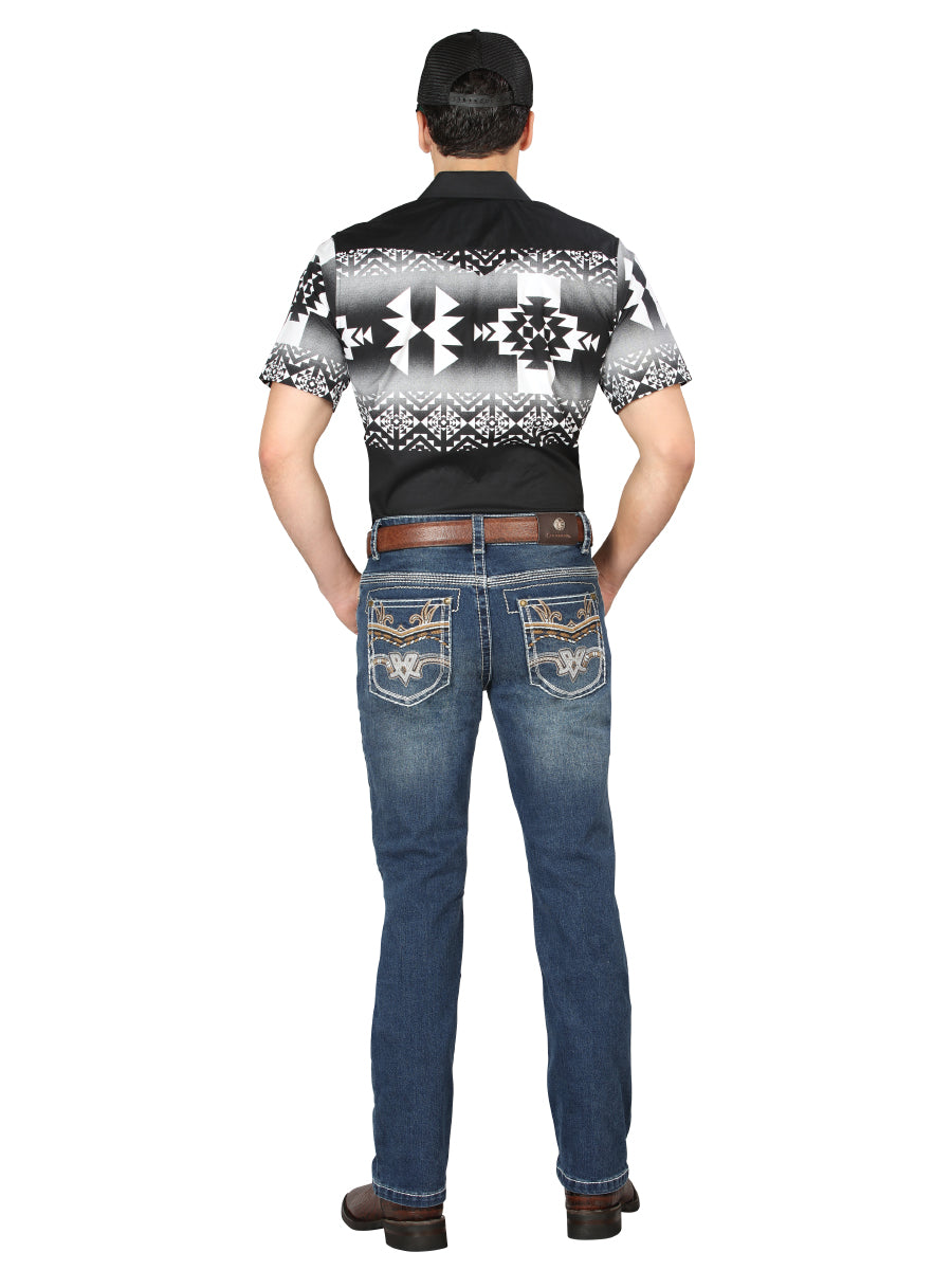 Men's Centenario Bootcut Denim Jeans - Medium Blue 44973