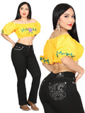 Women's Centenario Hip-Up Bootcut Denim Jeans - Black 45320
