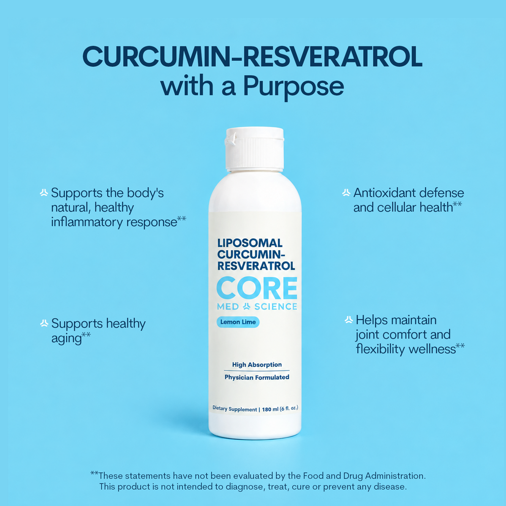 Liposomal Curcumin + Resveratrol - Liquid (6 FL OZ/ 30 Servings)