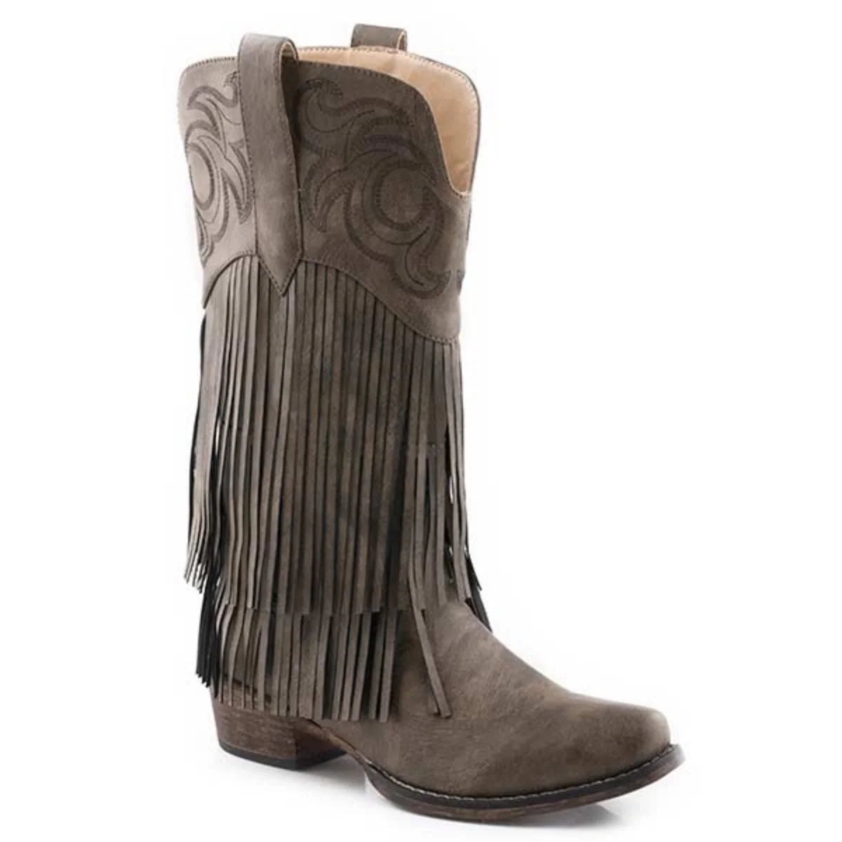Roper Rickrack (Brown) - Women's Cowgirl Boot