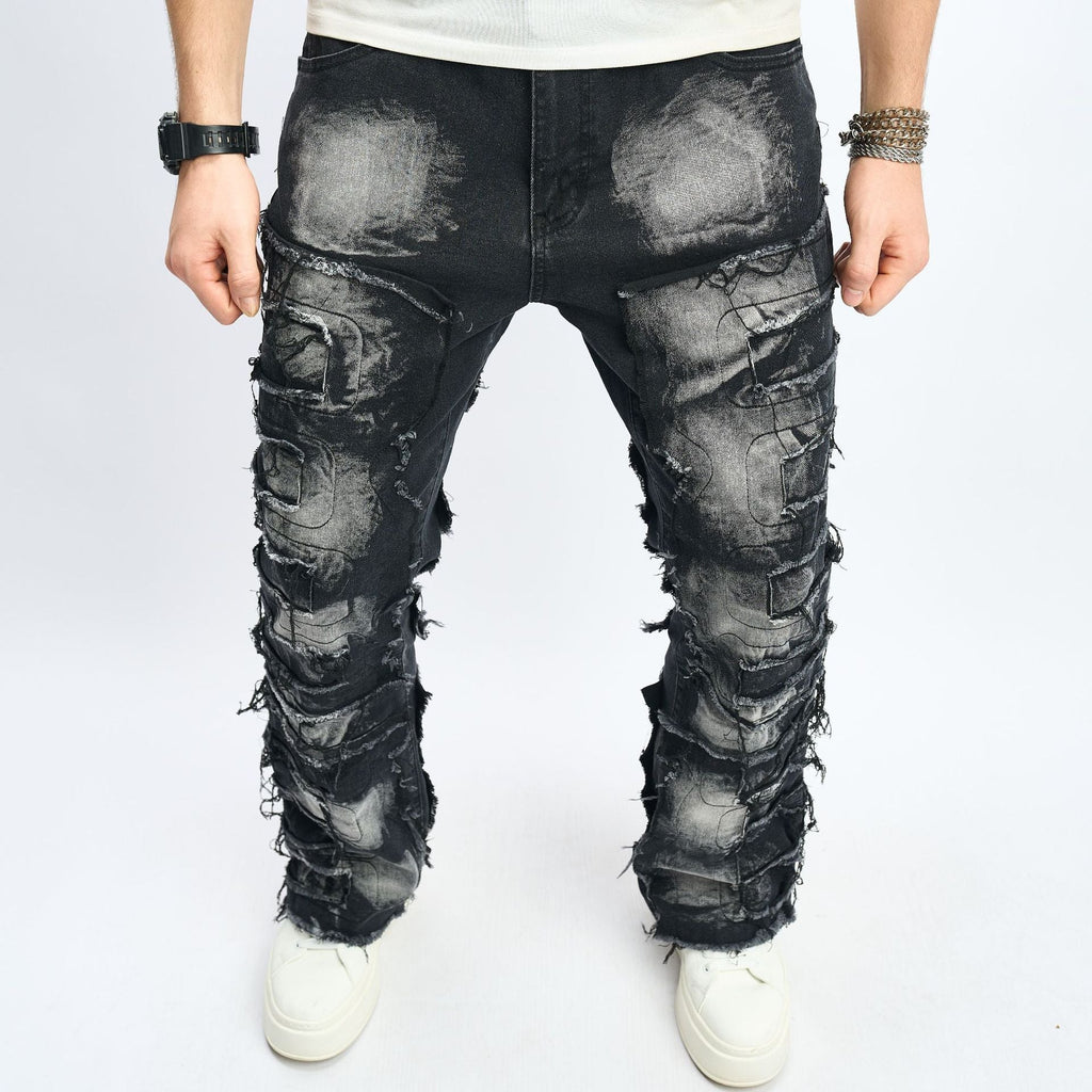 Men's New Fashionable Slim-Fit Swing Pants Trousers Men's Hip-Hop High Street Men's Jeans