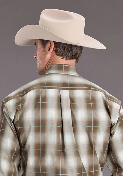 Stetson 2399 Sandy Ombre (Brown) - Men's Western Shirt