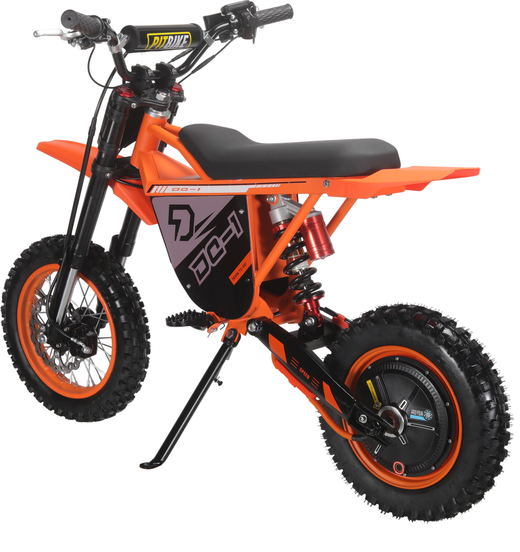 Electric Dirt Bike 48V 1000W with Dual Suspension - Black