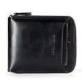 Baellerry Wallet Men'S Short Pu Leather Wallet Men'S Wallet Vertical Zipper Retro Youth Small Wallet