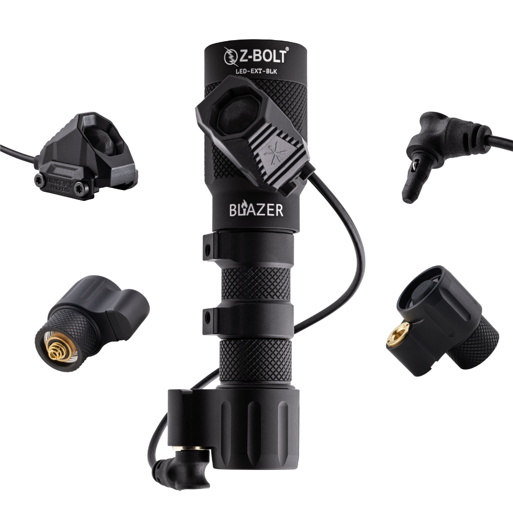 18650 LED Rifle Mounted Light - 6x Anodized Colors