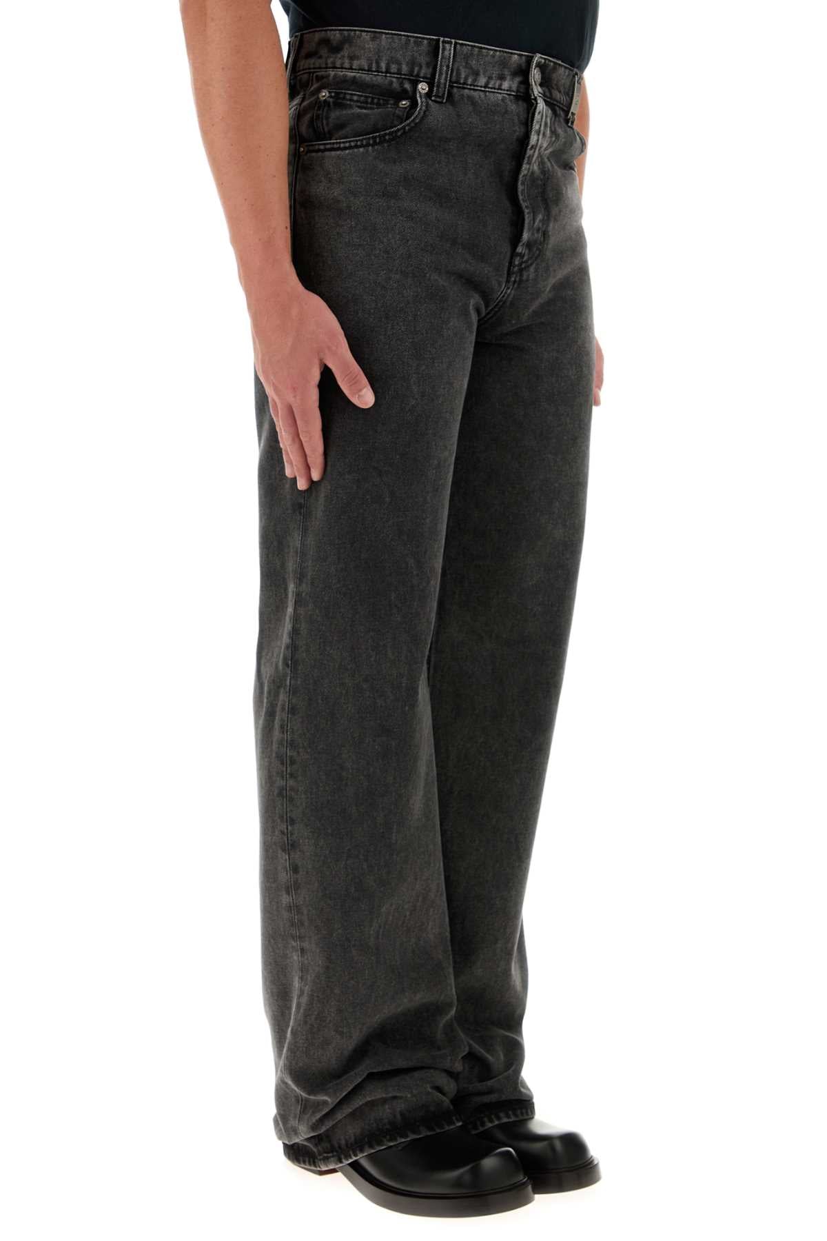 Alexander Mcqueen Men Grey Denim Jeans