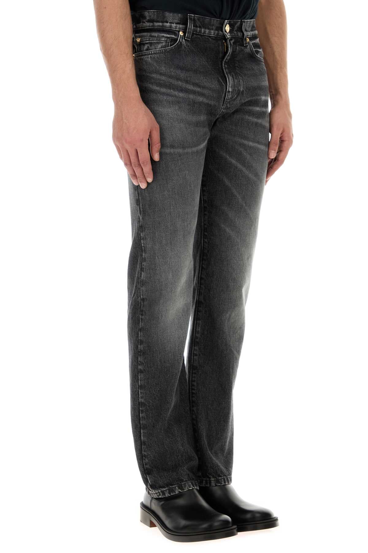 Versace Men Slate Denim Jeans