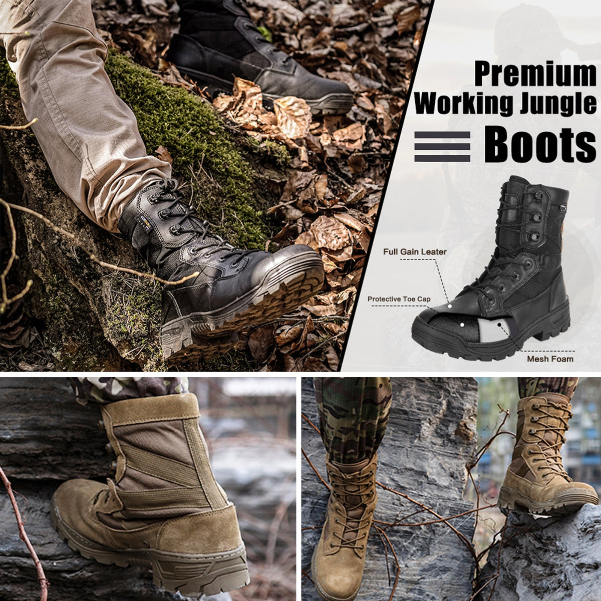 VOTAGOO® Men's Tactical Boots