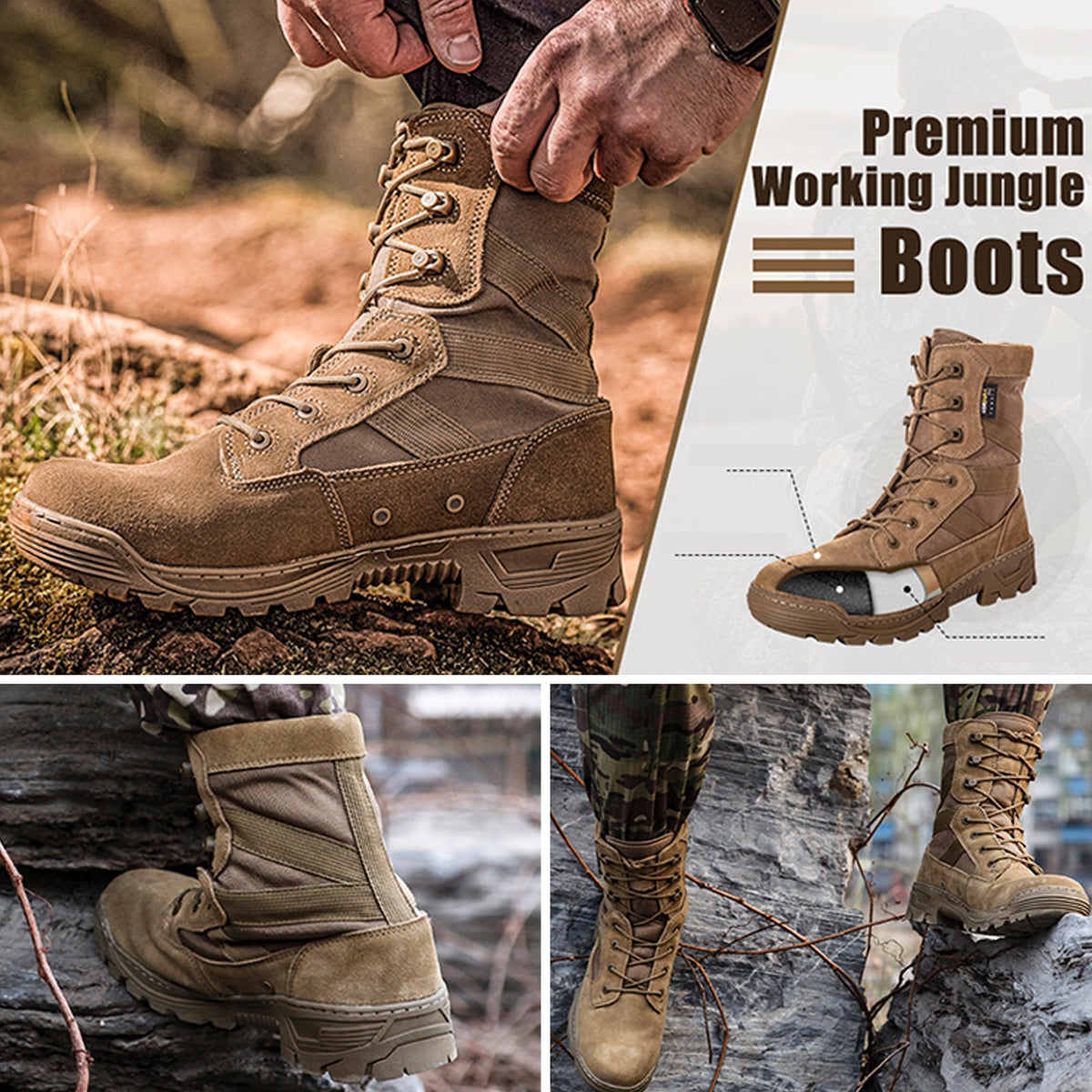 VOTAGOO® Men's Tactical Boots