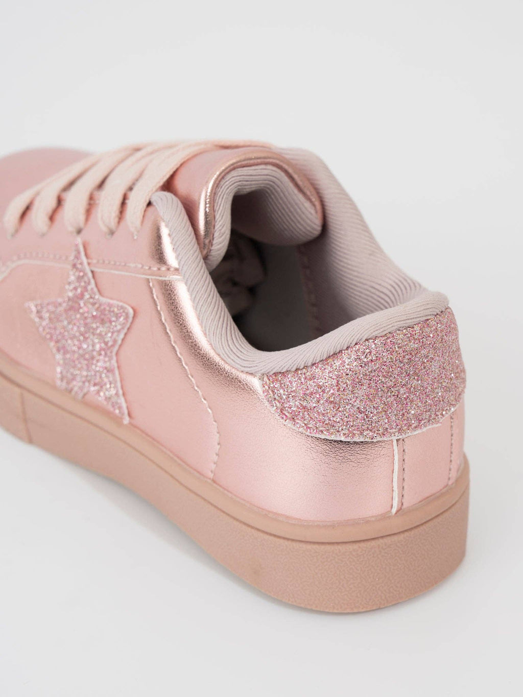 Girls' Sparkle Star Sneaker - Metallic Pink