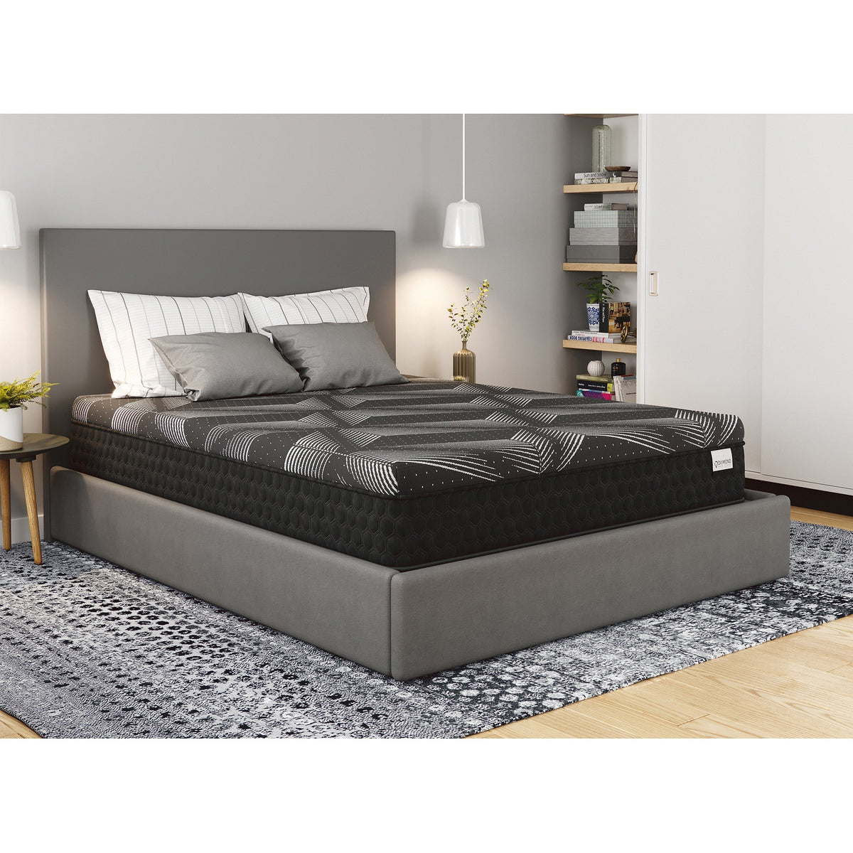 King Size Copper Cooling Hybrid Mattress with Dynamic Edge Coils - Firm