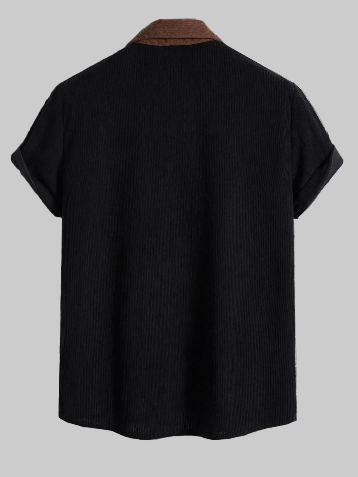 Men's Full Size Classic Color Block Short Sleeve Shirt