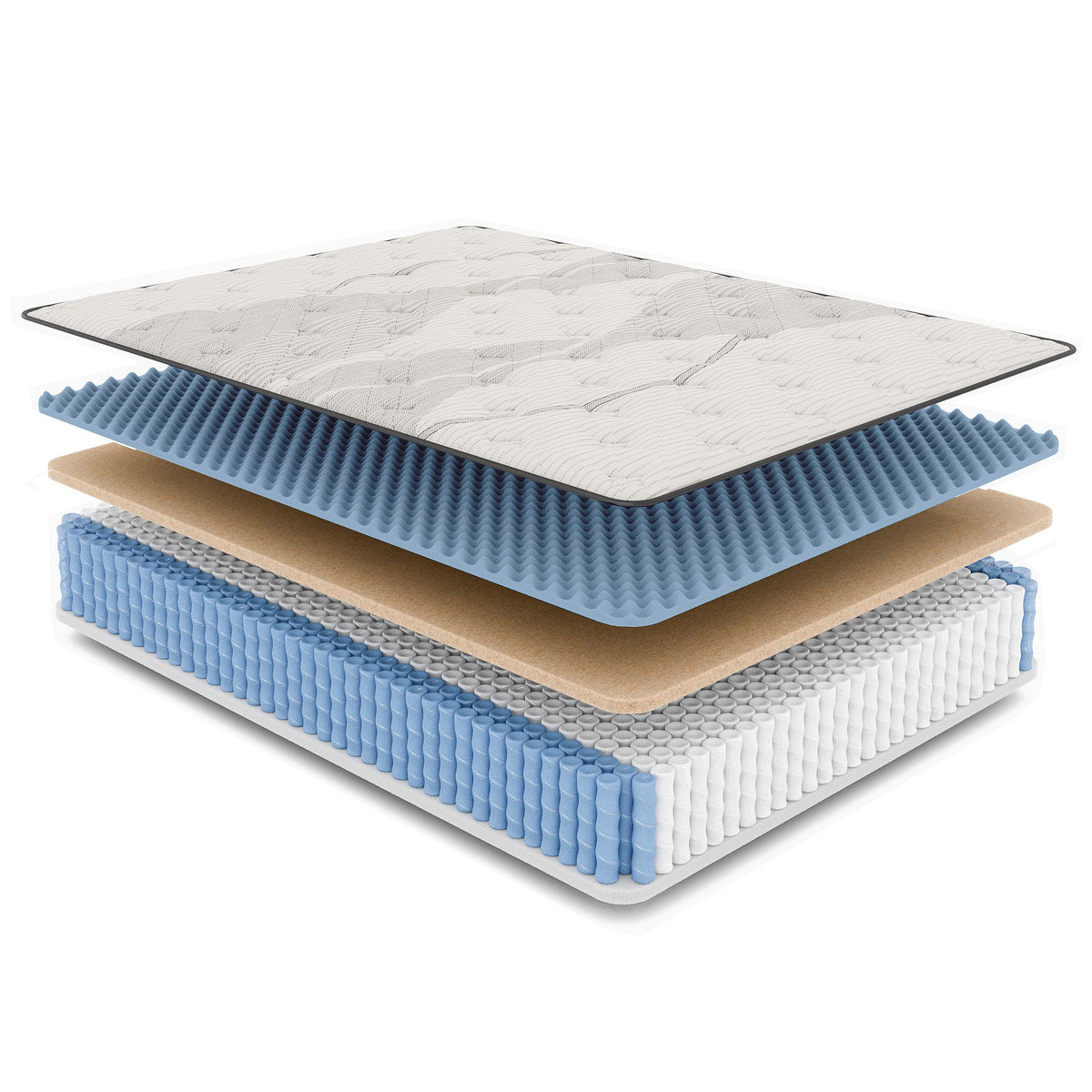 Diamond Nina Copper Cooling Twin XL Hybrid Mattress with Euro-Top - Firm