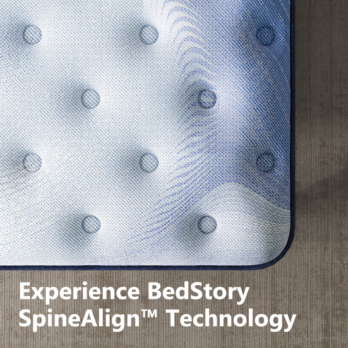 Spine Align Pro 14" Firm Hybrid Mattress with Cooling Gel – Blue