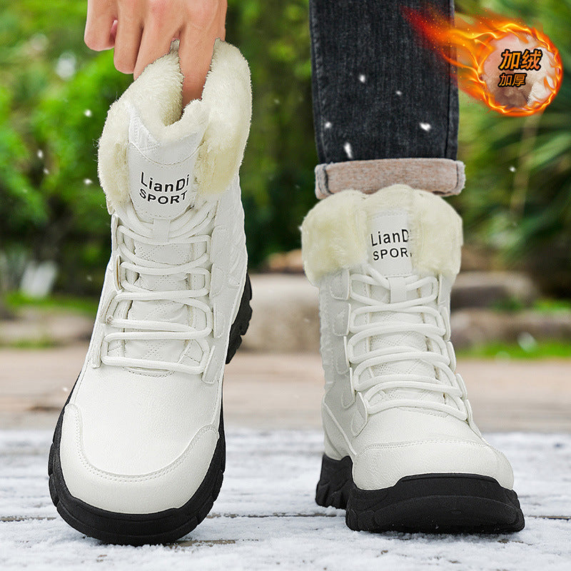 New Fleece-Lined Fashionable British-Style Boots For Men