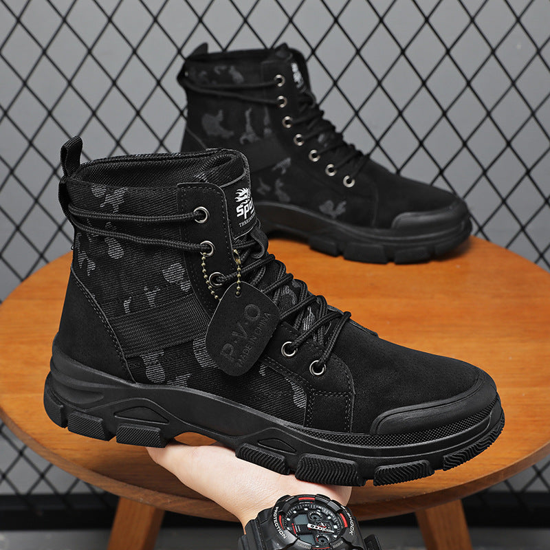 Men's British-Style Mid-Cut Hiking Boots