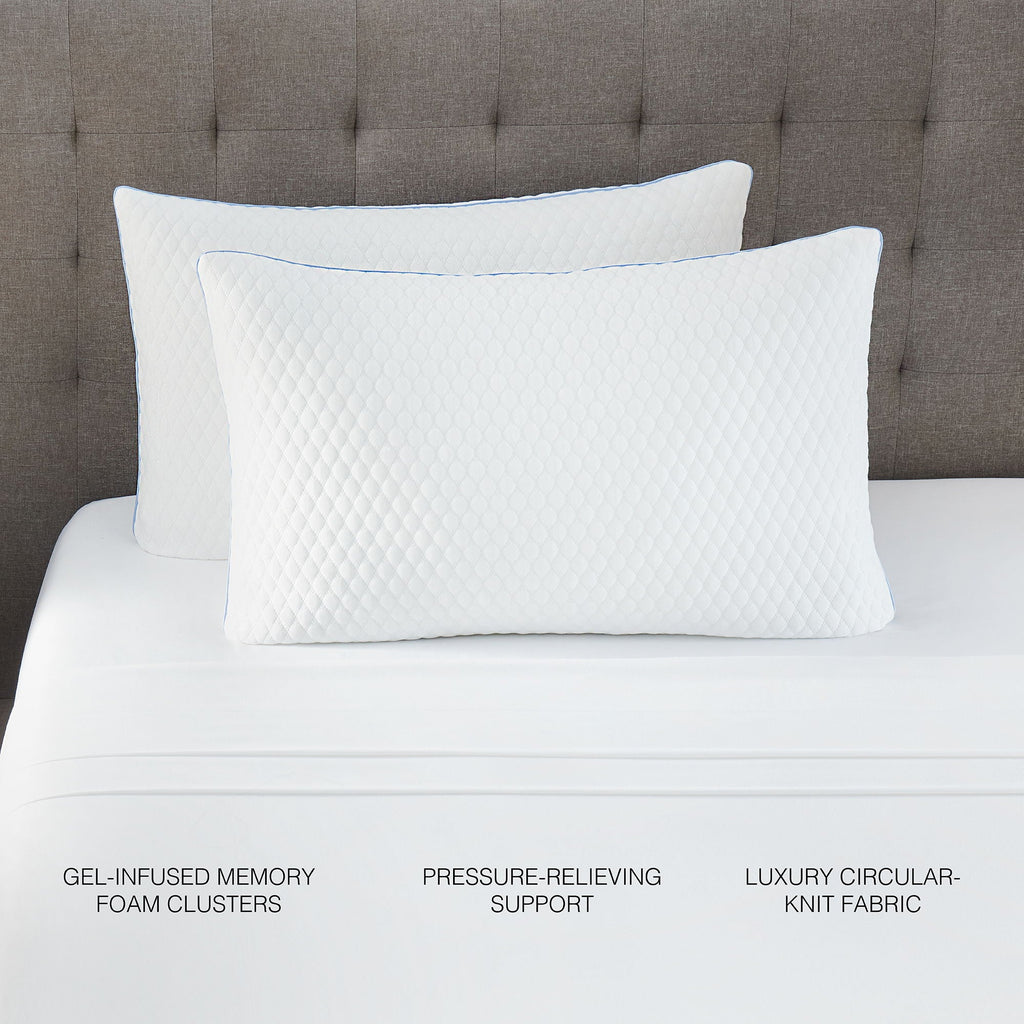 Hybrid Restful Nights Plush Mattress with 12 Piece Comfort Bedding Pack - Dark Gray