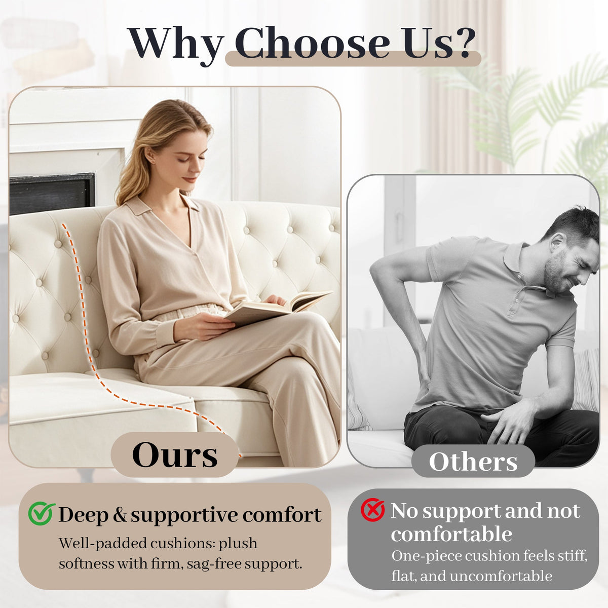 82' Velvet Chesterfield Sofa for Living Room and Apartment, Button Tufting on Backrest and Armrests, Arm Nailhead Trim,Modern Upholstered Couch with Premium Solid Wood Legs, Sofa for Bedroom