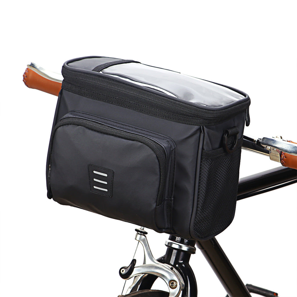 Folding Bicycle Head Bag On Behalf Of Driving Electric Vehicle Bag Hanging Bag Mountain Bike Front Handlebar Bag Faucet Bag Equipment