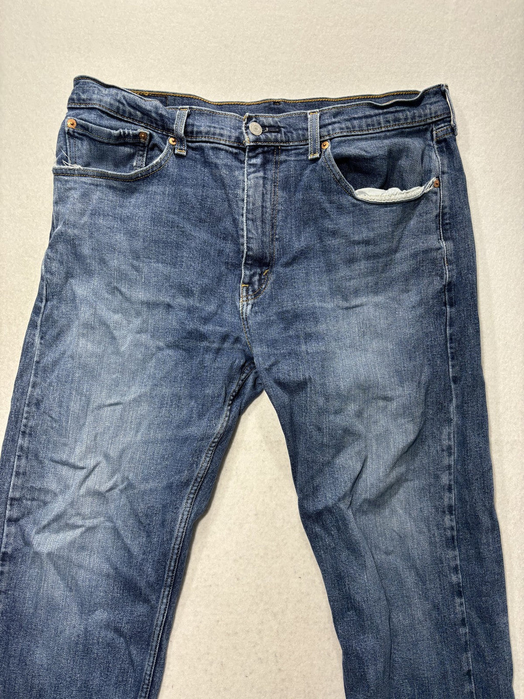 Levi's 501 Jeans Mens 29x29 Blue Medium Wash Button Fly Regular Straight Denim