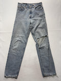 Levi's 560 Loose Fit Jeans Mens 32x32 Blue Light Wash Straight Distressed USA