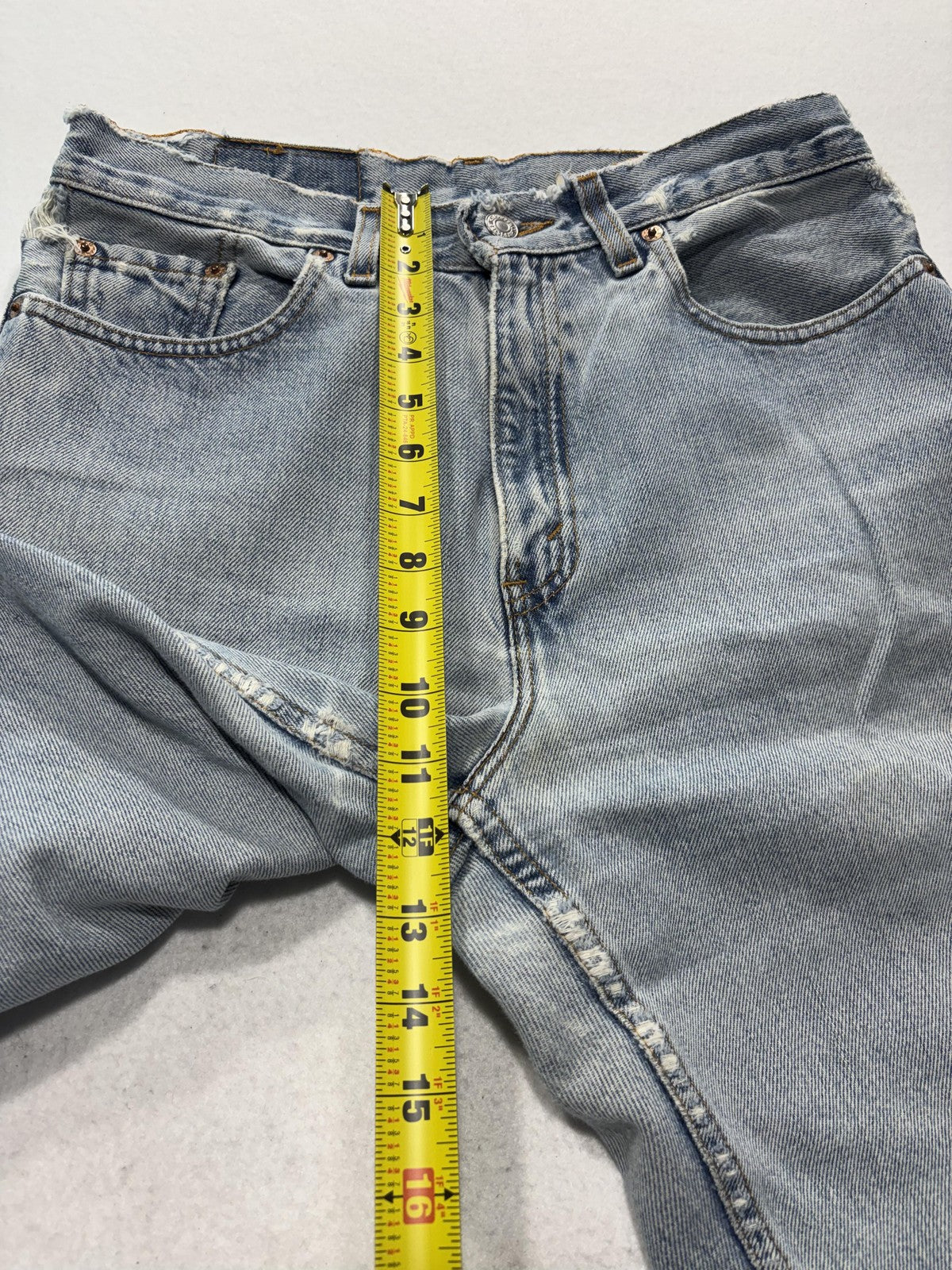 Levi's 560 Loose Fit Jeans Mens 32x32 Blue Light Wash Straight Distressed USA