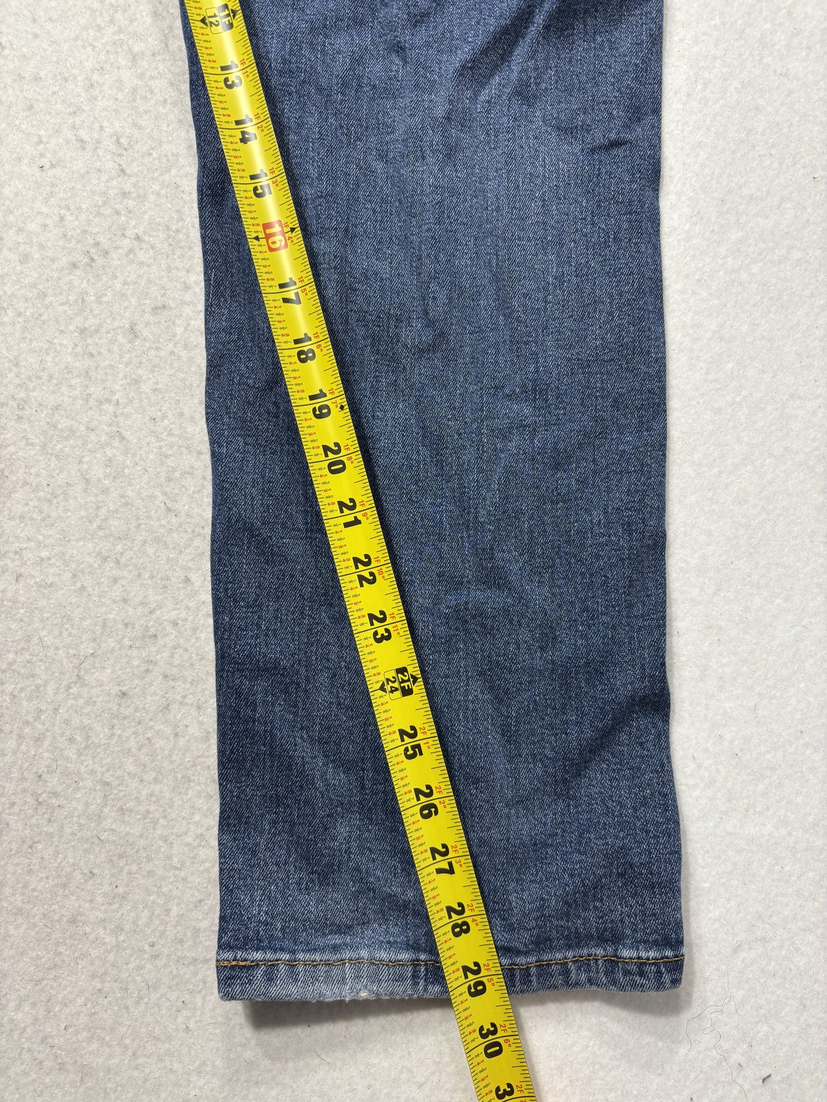 Levi's 501 Jeans Mens 29x29 Blue Medium Wash Button Fly Regular Straight Denim