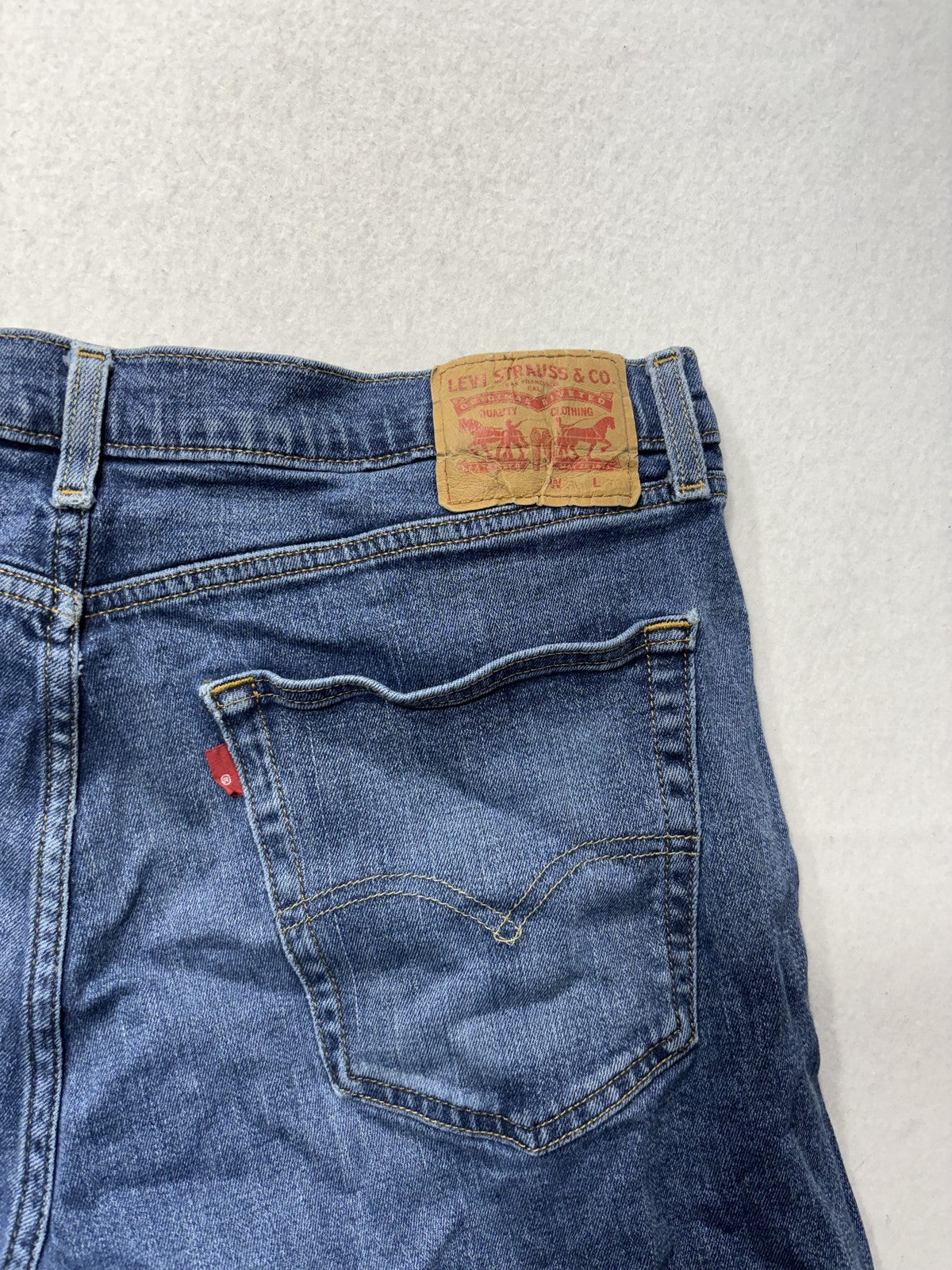 Levi's 501 Jeans Mens 29x29 Blue Medium Wash Button Fly Regular Straight Denim