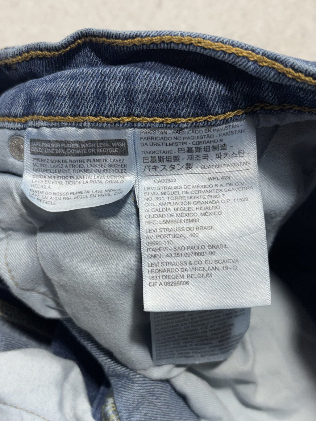 Levi's 501 Jeans Mens 29x29 Blue Medium Wash Button Fly Regular Straight Denim