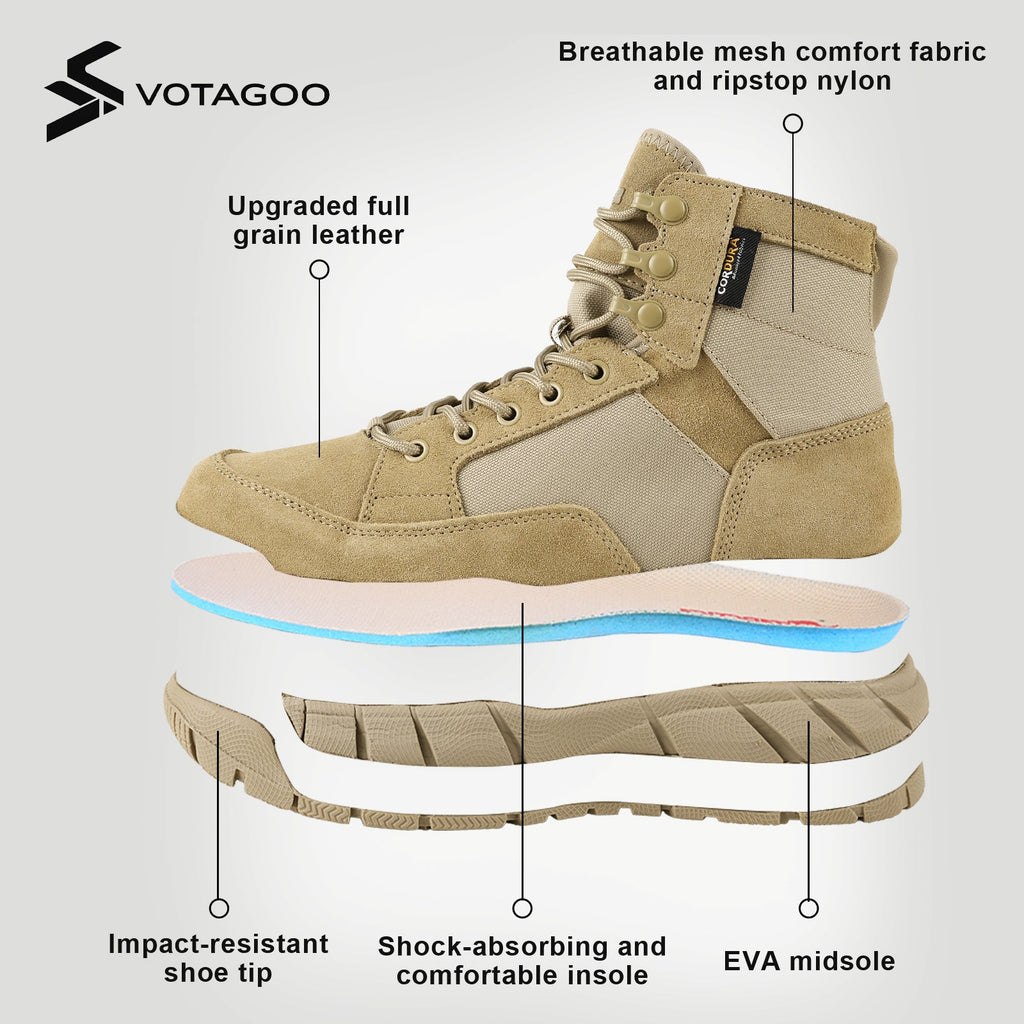 VOTAGOO® Men's Lightweight Military Tactical Boots
