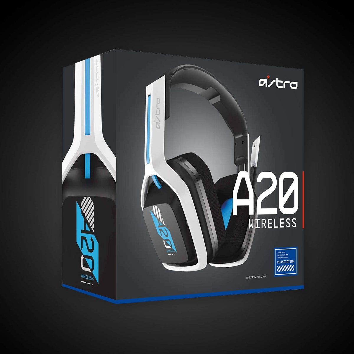 ASTRO A20 Gen 2 Wireless Gaming Headset – White/Blue