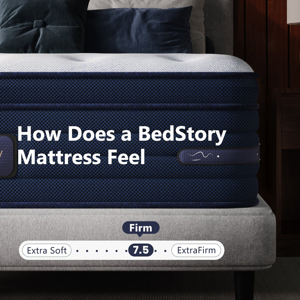 King Firm Hybrid Mattress with Cooling Gel - Blue
