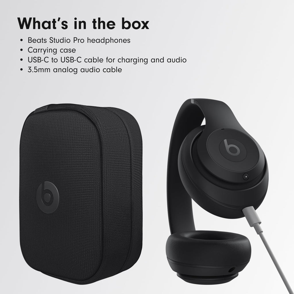 Beats Studio Pro Wireless Headphones – Black (Refurbished)