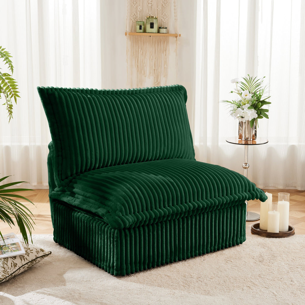 Armless Sofa - Green