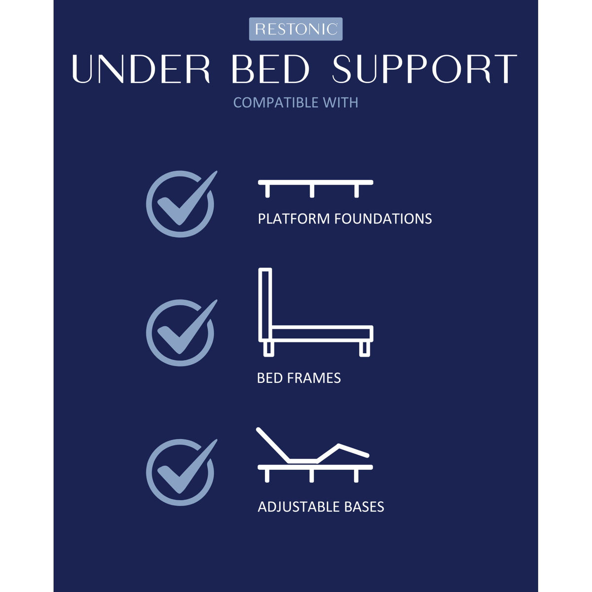 10" Hybrid Euro Top Mattress with Plush Comfort - Blue / Gray