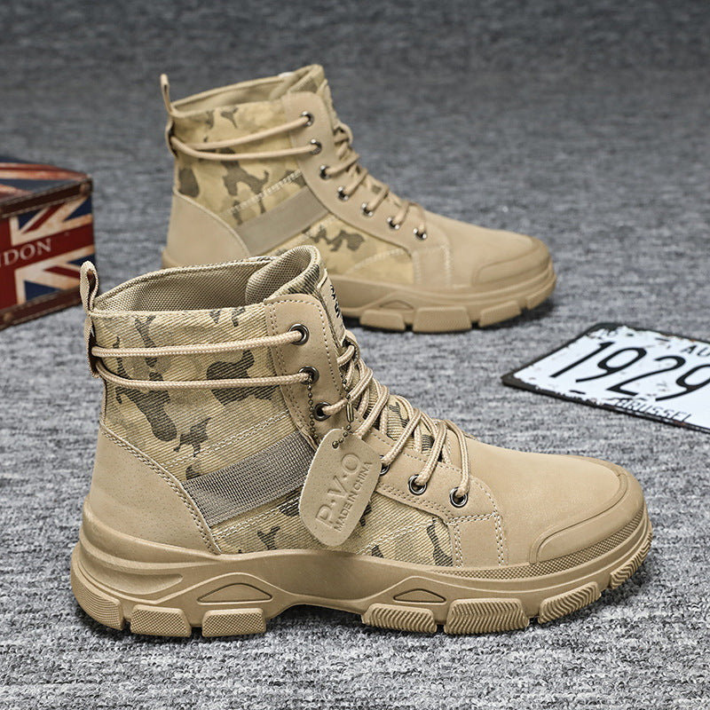 Men's British-Style Mid-Cut Hiking Boots