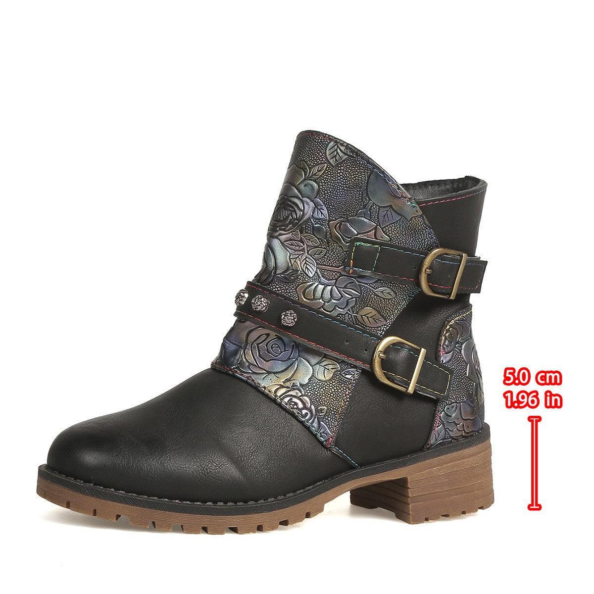 Fashionable Western Boots With Print For Women