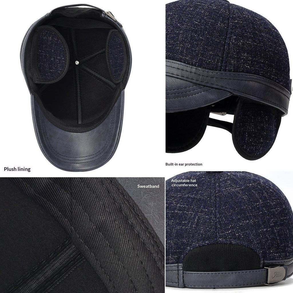 Men's Winter Baseball Cap With Earflaps For Warmth
