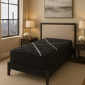Hybrid Plush Twin Extra Long Mattress with Cooling Gel Foam - White