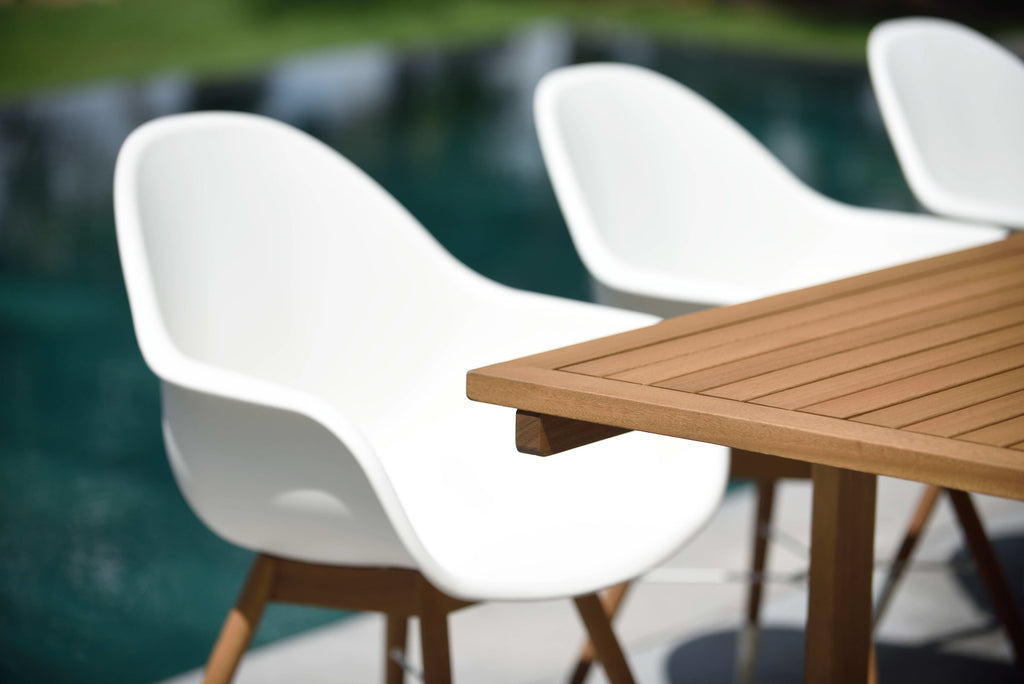 Leyland Table and 8 Chamonix Armchair Dining Set