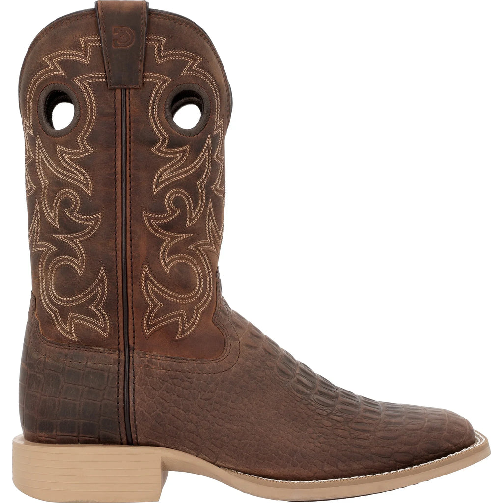 Durango  - Men's Shyloh Nicotine Croc Western Boot - DDB0530
