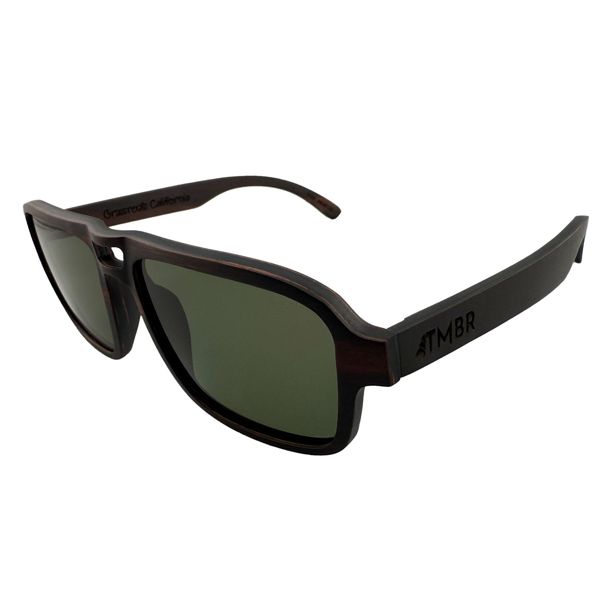 TMBR Jerry Garcia The Vintage Black w/ Green Sunglasses