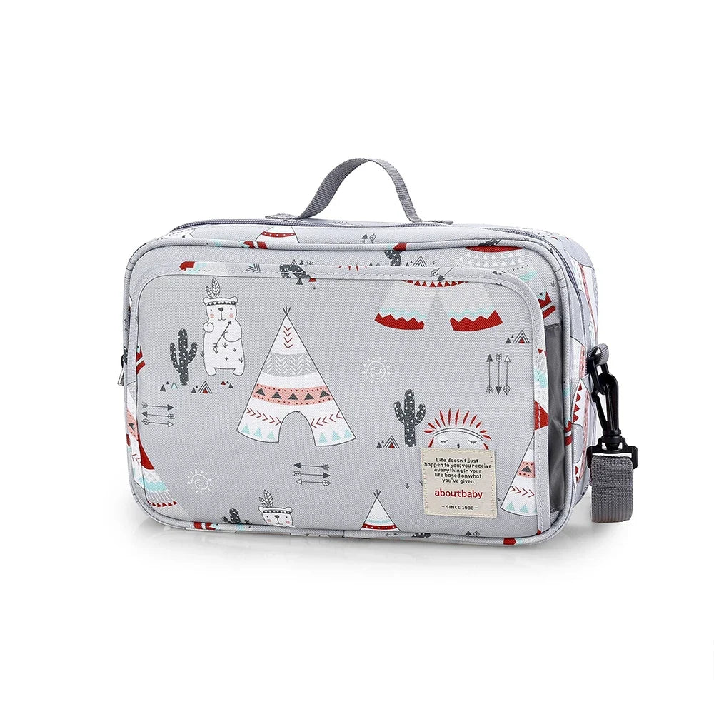 Baby Stroller Bag Waterproof Portable Travel Mummy Bag Multifunction Diaper and Bottle Storage Hanging Pram Organizer