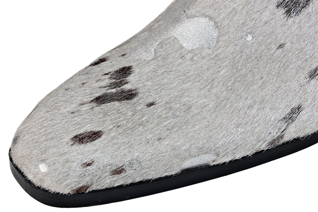 Men's OSSTONE Chelsea Ankle Boots – Silver Cuban Heel Leather