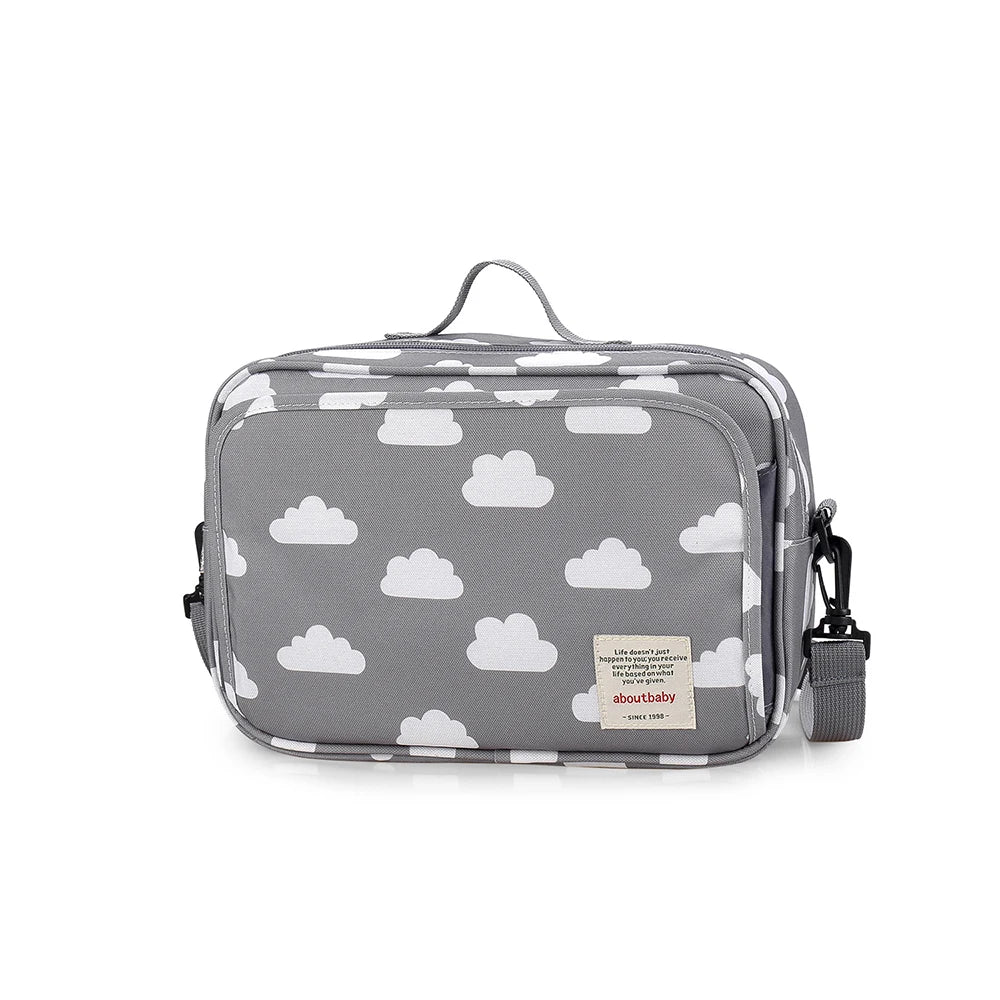 Baby Stroller Bag Waterproof Portable Travel Mummy Bag Multifunction Diaper and Bottle Storage Hanging Pram Organizer