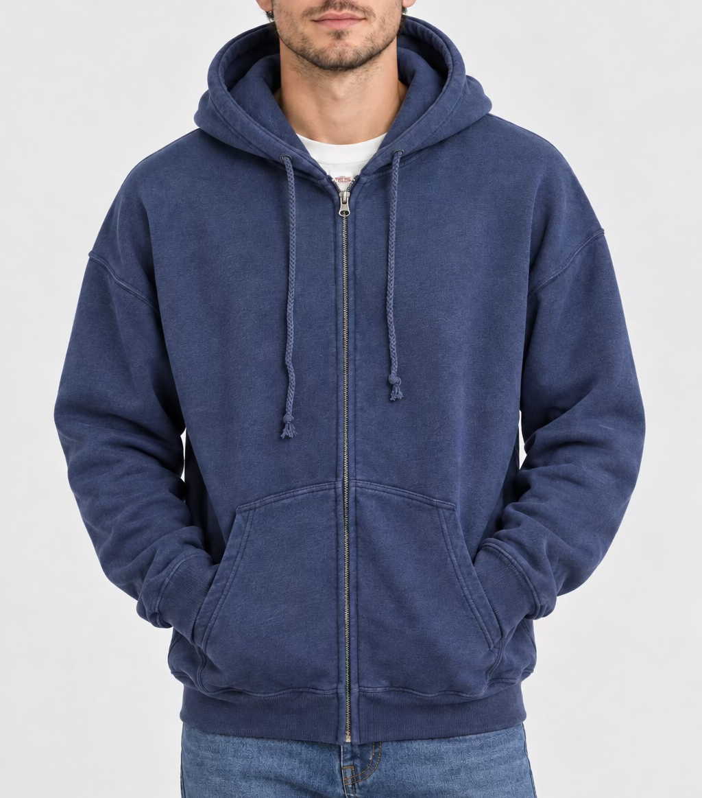 T- C Fashion Men's Zipper Fleece Hoodie - WYN-Z