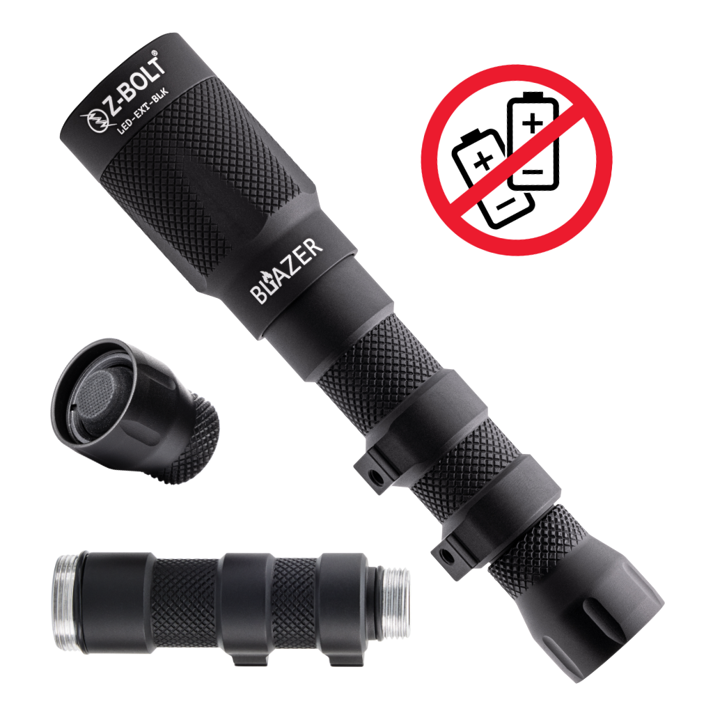 18650 LED Rifle Mounted Light - 6x Anodized Colors