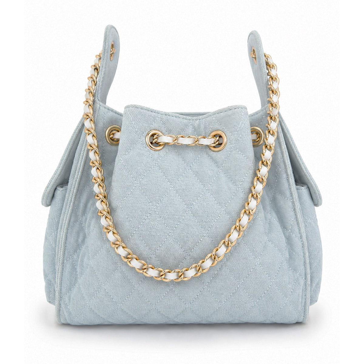Bayshore Bucket Bag Medium - Light Wash Denim