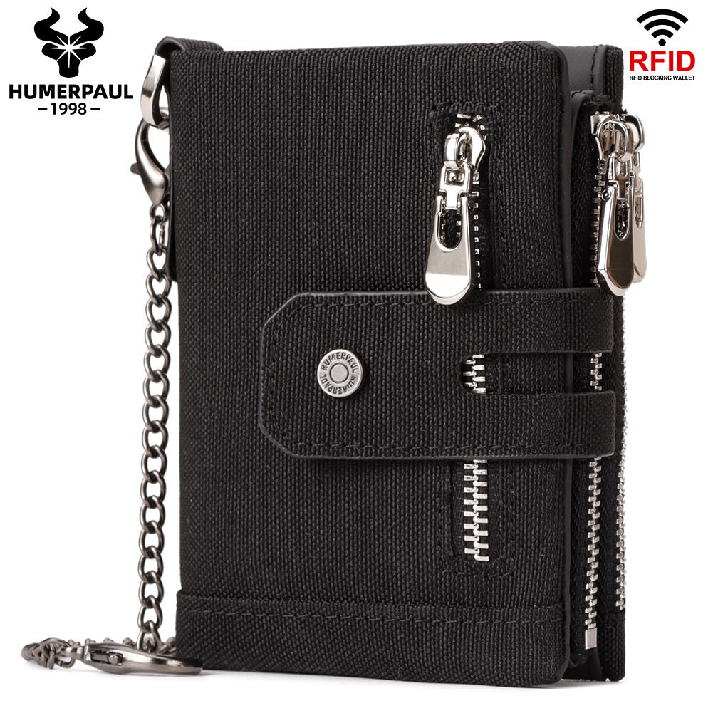 Men's Paul First Layer Cowhide Multiple Slots Genuine Leather Men's Wallets