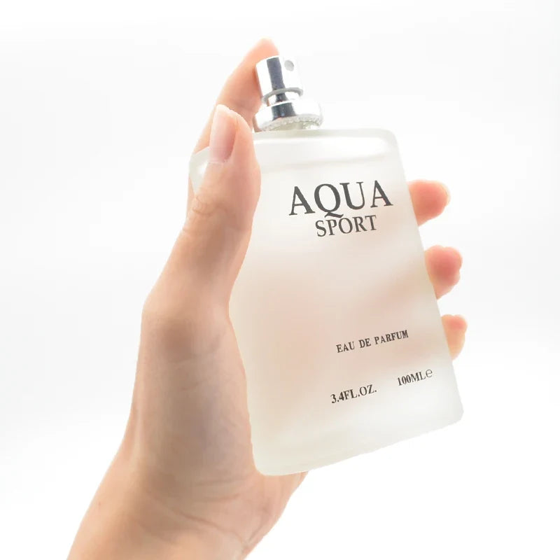 AQUA Perfume for Men EDP 100ML 3.4FL.OZ, Aquatic Aromatic Eau de Parfum, Fresh Lime Musk Ocean Fragrance Spray Men‘s Cologne
